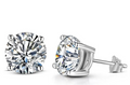 Moissanite stud earrings