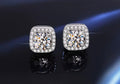 Moissanite 925 silver earrings