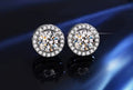 Moissanite Halo Studs 925 Silver