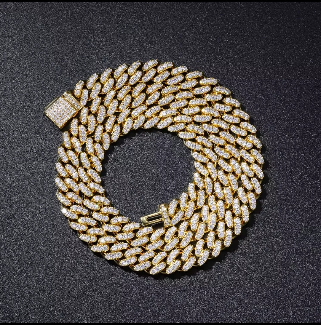 6mm Moissanite Cuban link chain